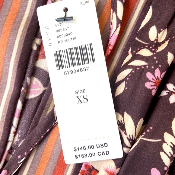 NWT Current Air for Anthropologie Boho Mini Floral Dress - Picture 6 of 8